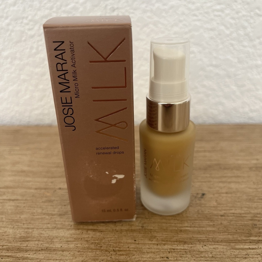 Josie Maran Micro Milk Activator Accelerated Renewal Drops 0.5 Fl Oz New!